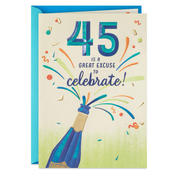 Celebrating 45 Years of You 45th Birthday Card