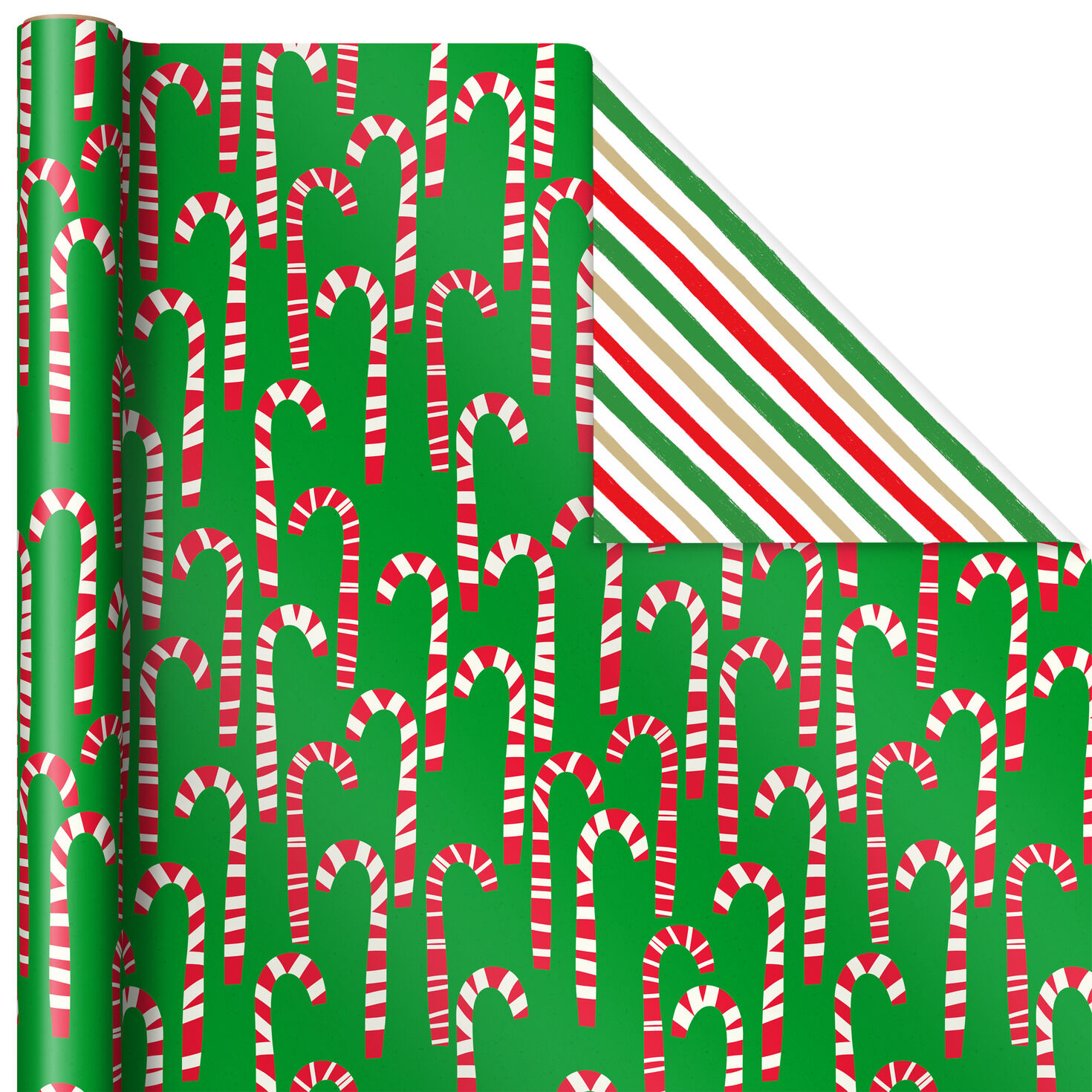 Santa Fun Reversible Christmas Wrapping Paper  image number 5