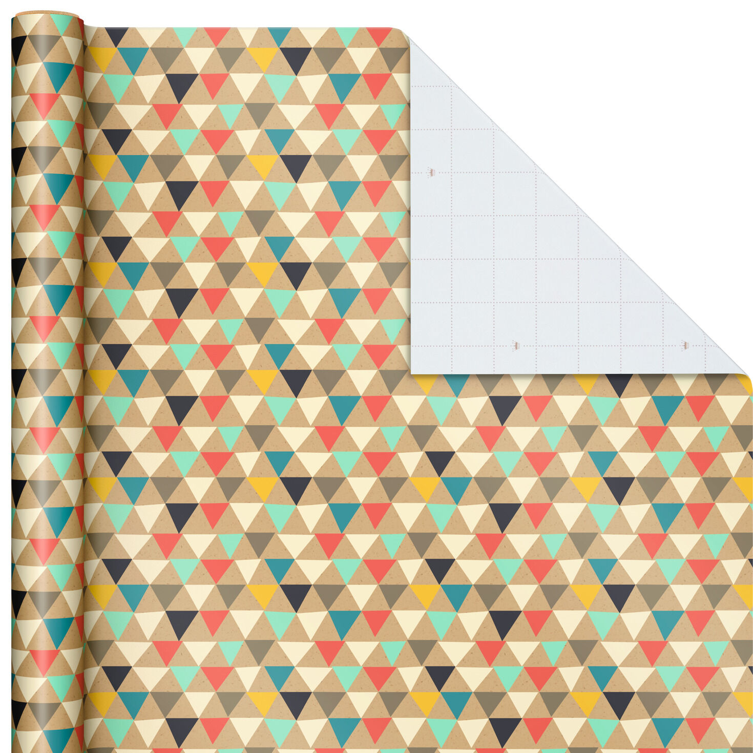 patterned kraft wrapping paper