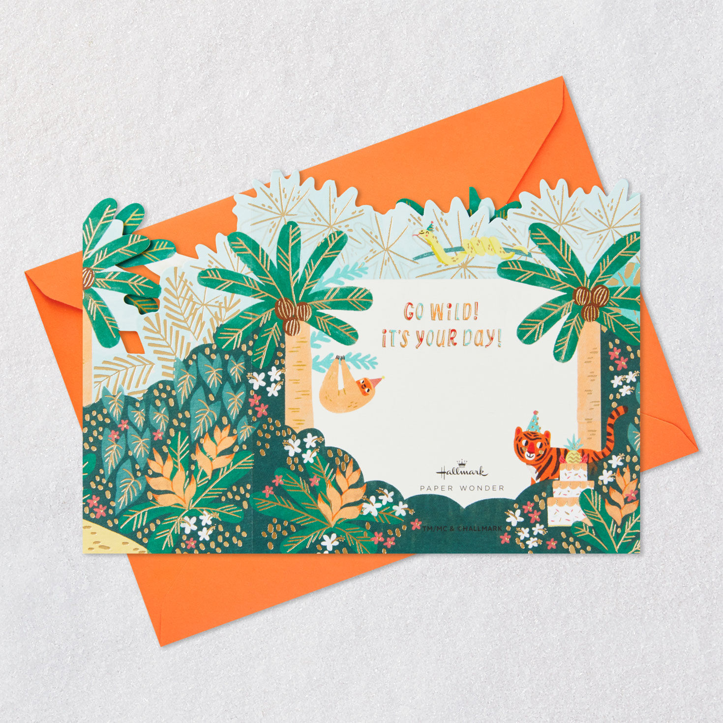 Go Wild Jungle Animals 3D Pop-Up Birthday Card for Kids, , large image number 7