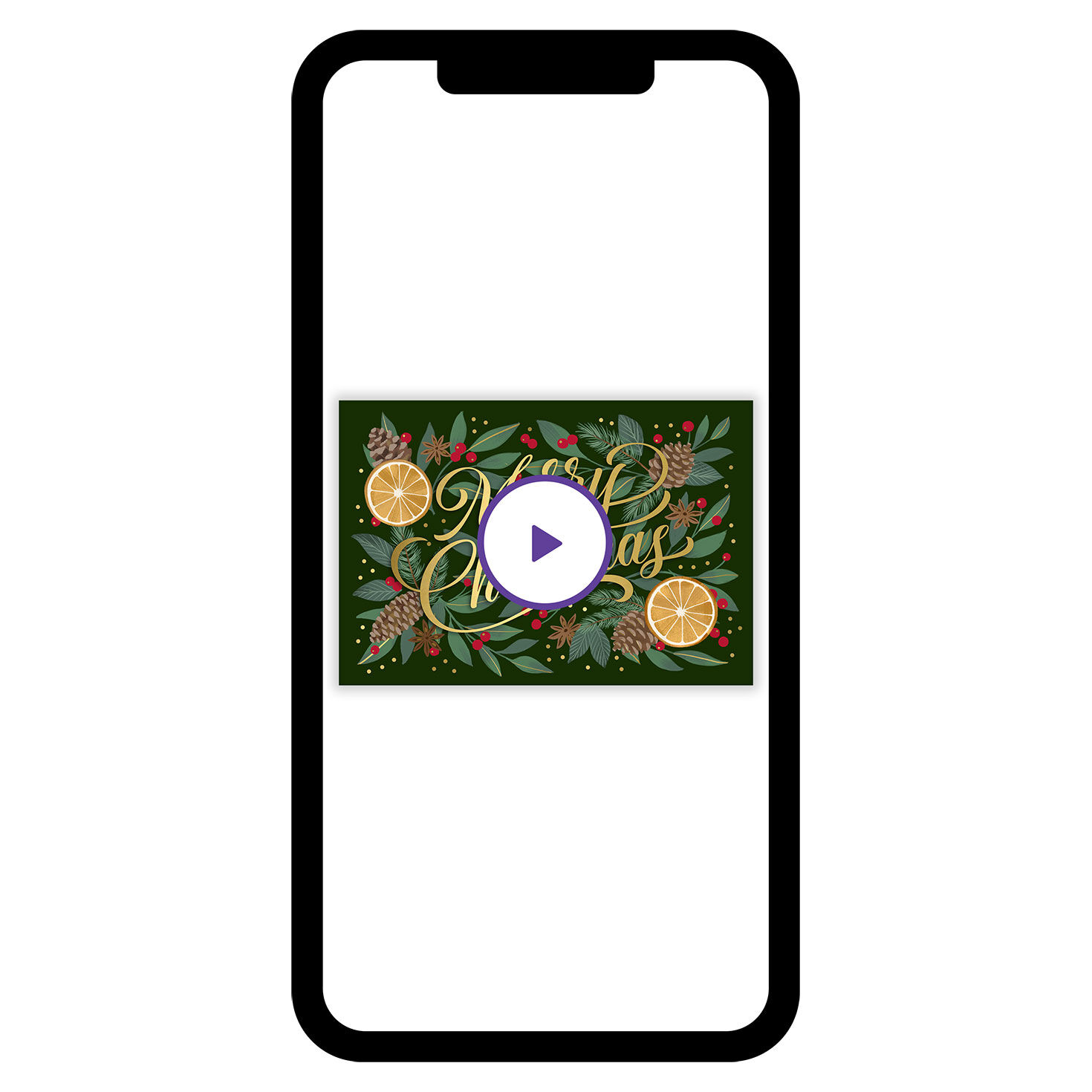 Evergreen Spirit of the Season Custom Christmas eCard