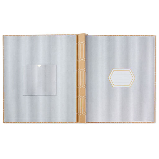 Hexagons on Kraft Large Refillable Photo Album, 