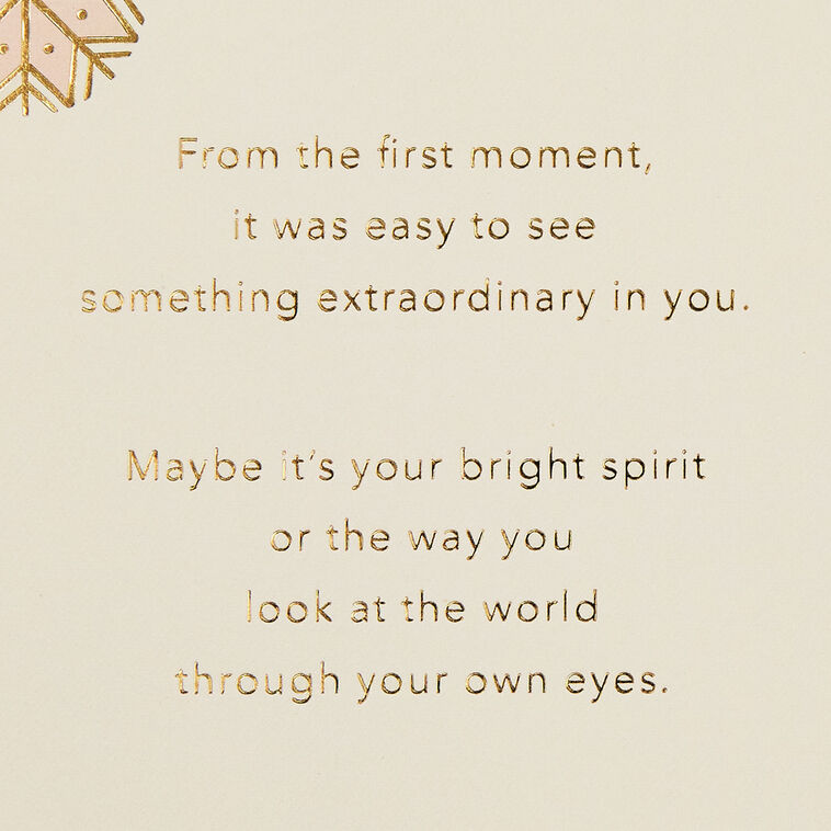 Daughter Christmas Card With Snowflake Ornament Sentiment image number 2