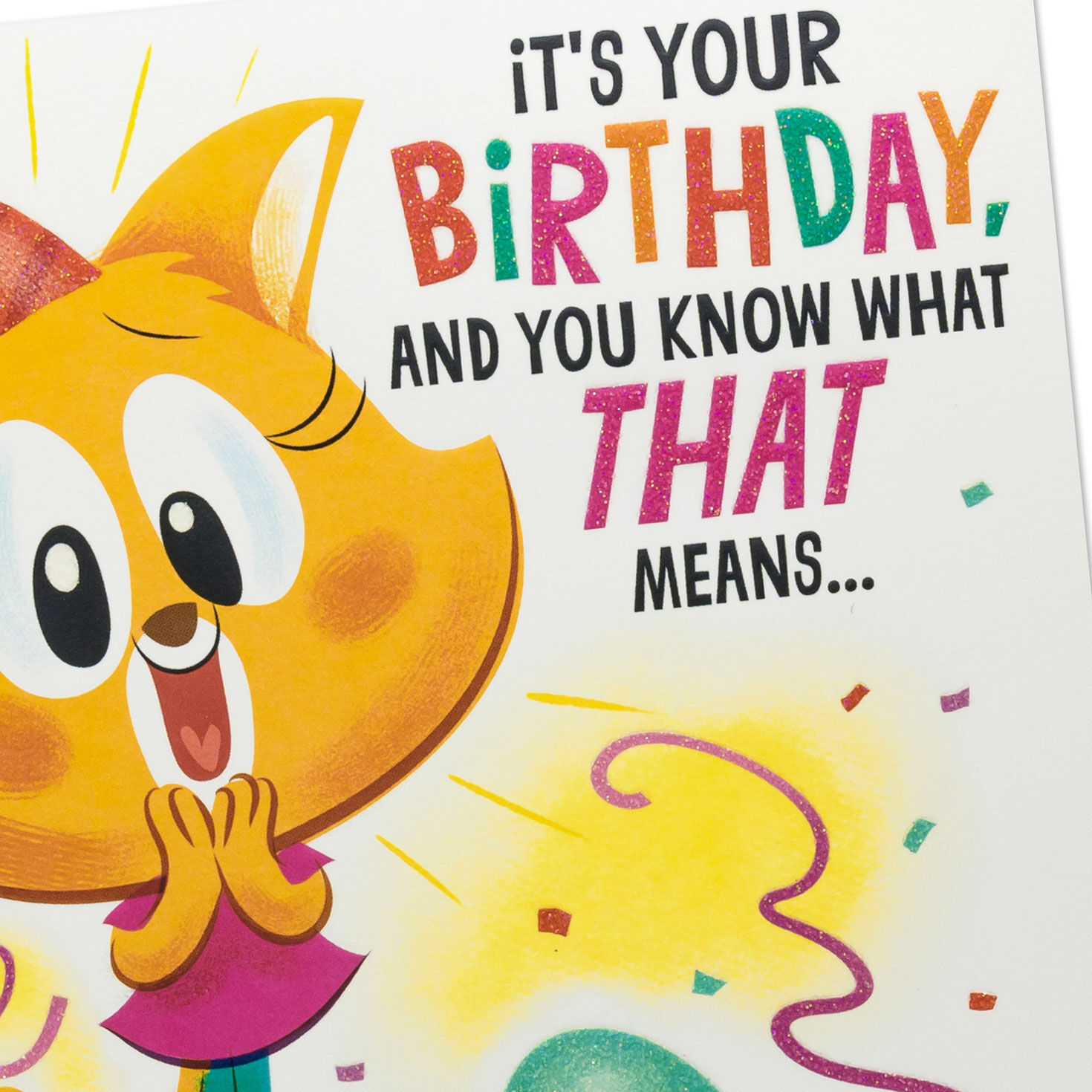 Dance Party Animals Musical Pop-Up Birthday Card for Kids Card Front Detail image number 4