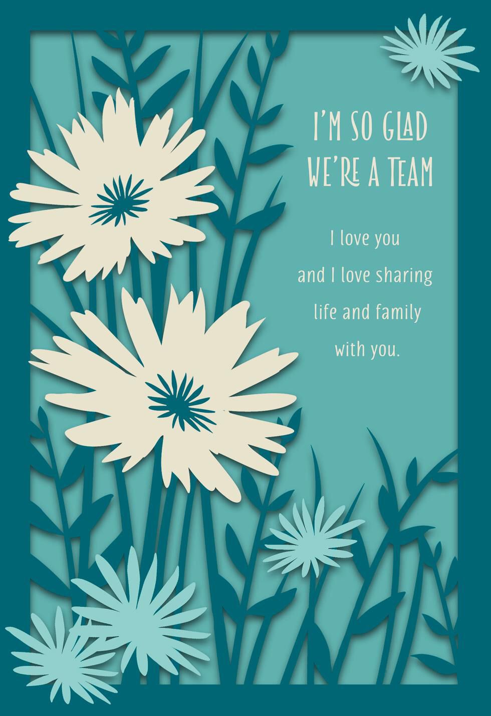 We're a Team Father's Day Card