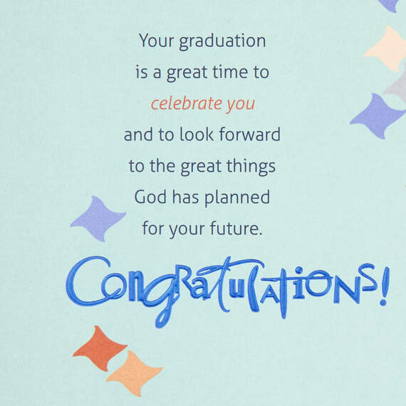 Geometric Religious Graduation Card, , large image number 2