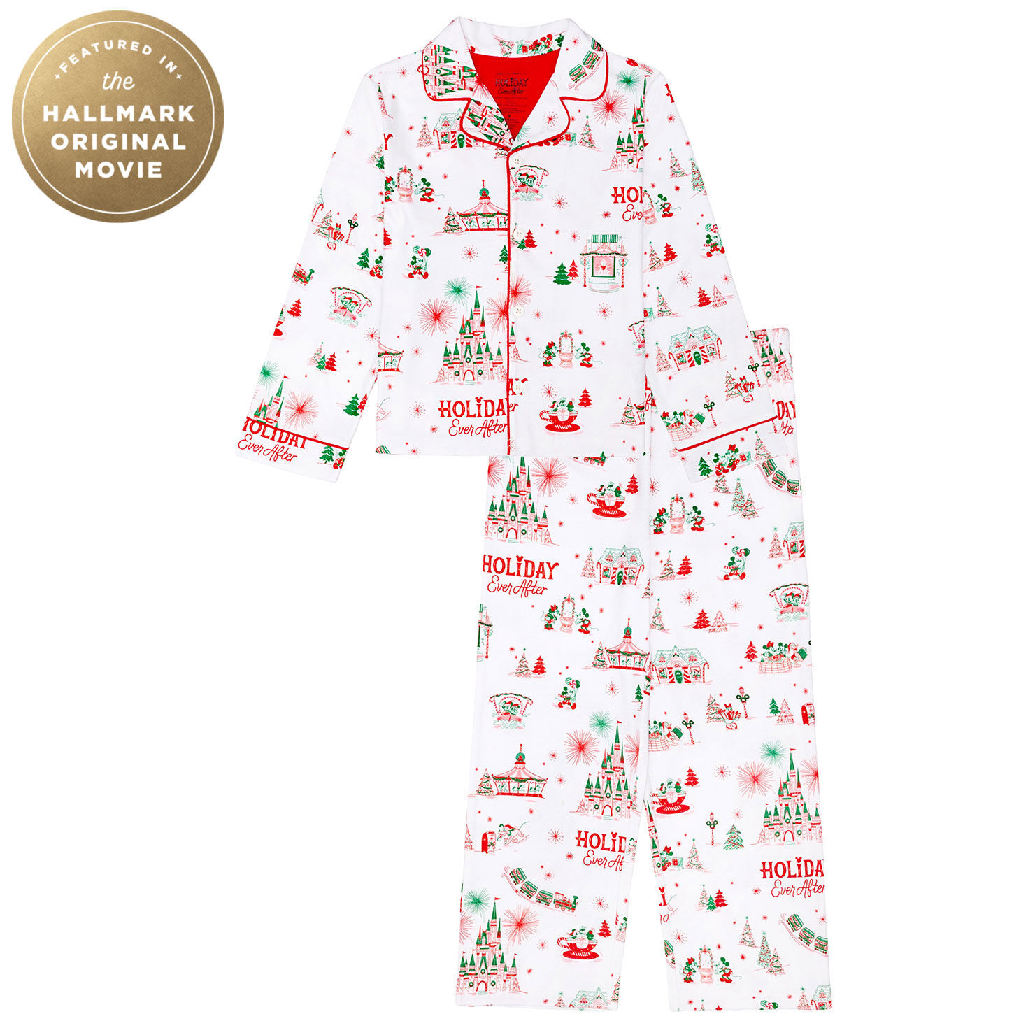 Hallmark + Disney Holiday Ever After Kids Pajama Set