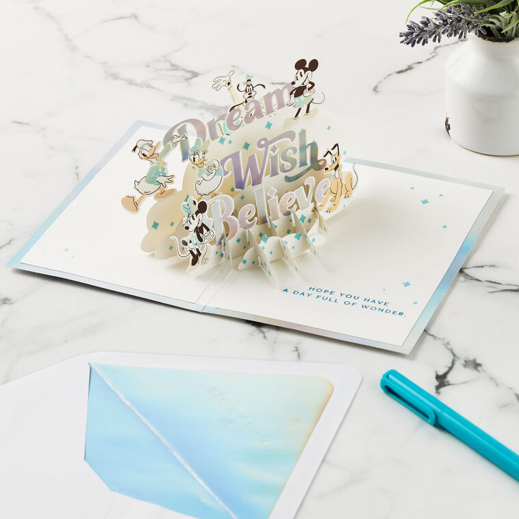 Disney 100 Years of Wonder Day Full of Wonder 3D Pop-Up Card - Greeting Cards | Hallmark Disney 100 Years of Wonder Day Full of Wonder 3D Pop-Up Card - Greeting Cards | Hallmark