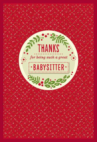 babysitter cards
