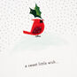 Red Bird and Holly Christmas Card Card Front Detail image number 5