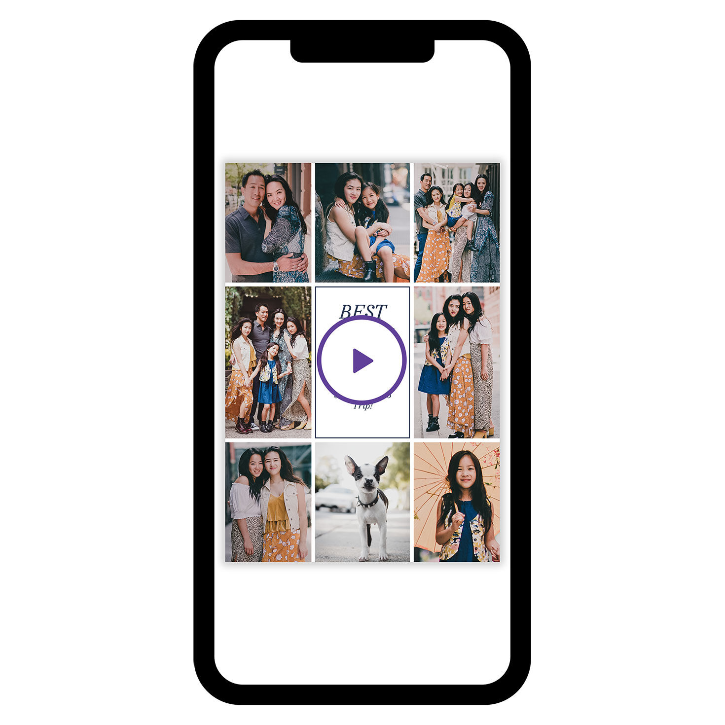 Personalized Photo Collage Border eCard