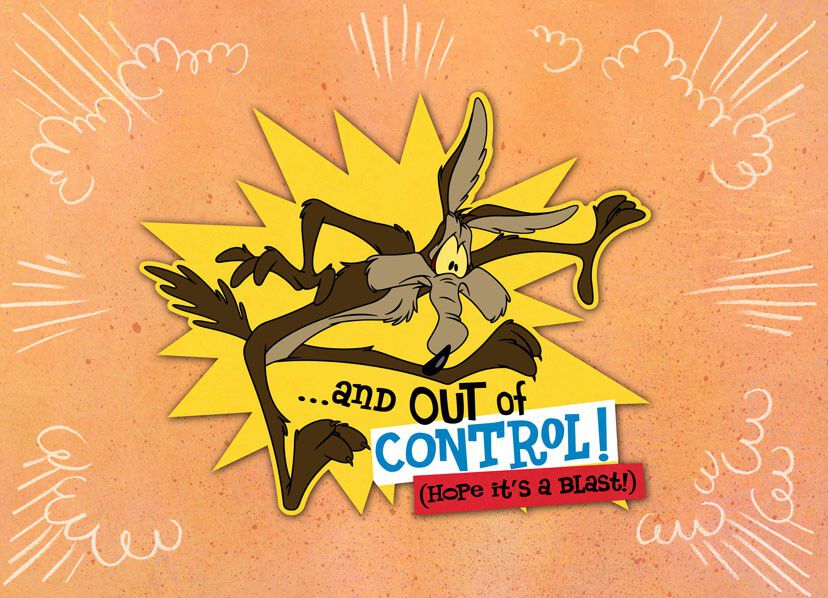 Wile E. Coyote Bold and Brilliant Birthday Card