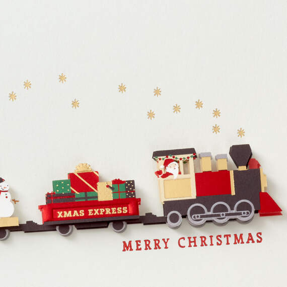 Santa Claus Express Train Christmas Card, , large image number 4
