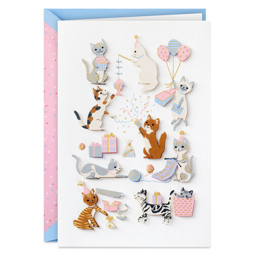 Cute Kittens Purr-Fect Birthday Card, 