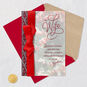 Berries and Snowflakes With Bow Wife Christmas Card Card Front with Envelope and Gold Seal image number 6