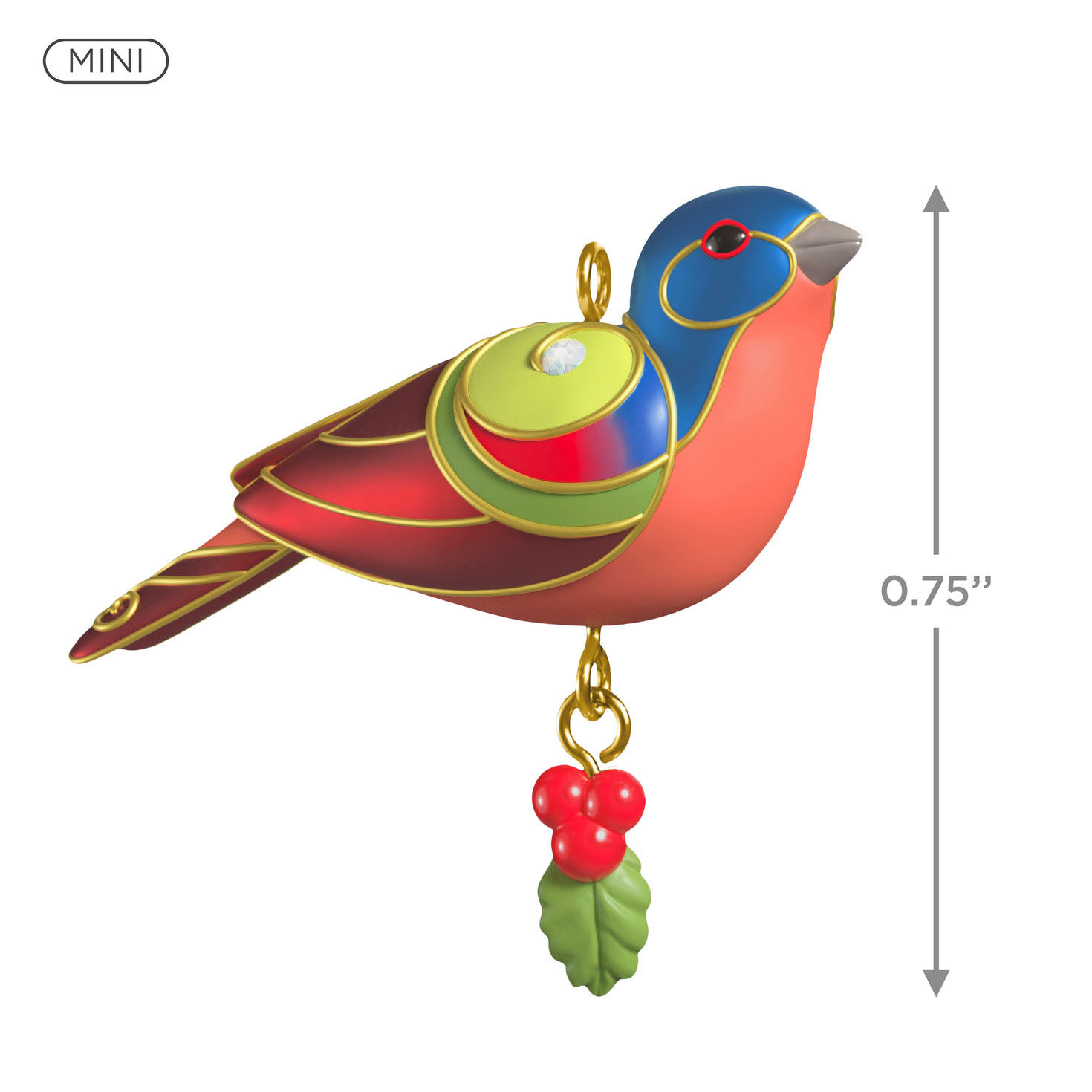 Multicolor Bird Keepsake Ornament  image number 3