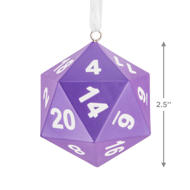 Gaming Dice Christmas Ornament measurement image number 3