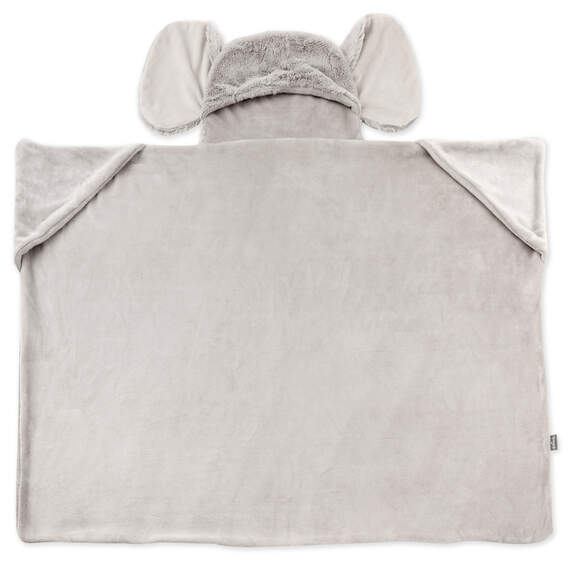 Baby Elephant Hooded Blanket With Pockets, , large image number 3