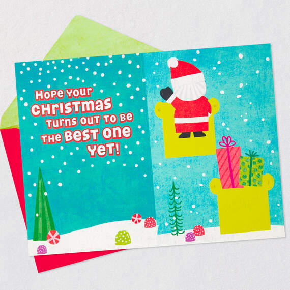 Santa Christmas Card With Build Your Own Sleigh Activity and Stickers, , large image number 2