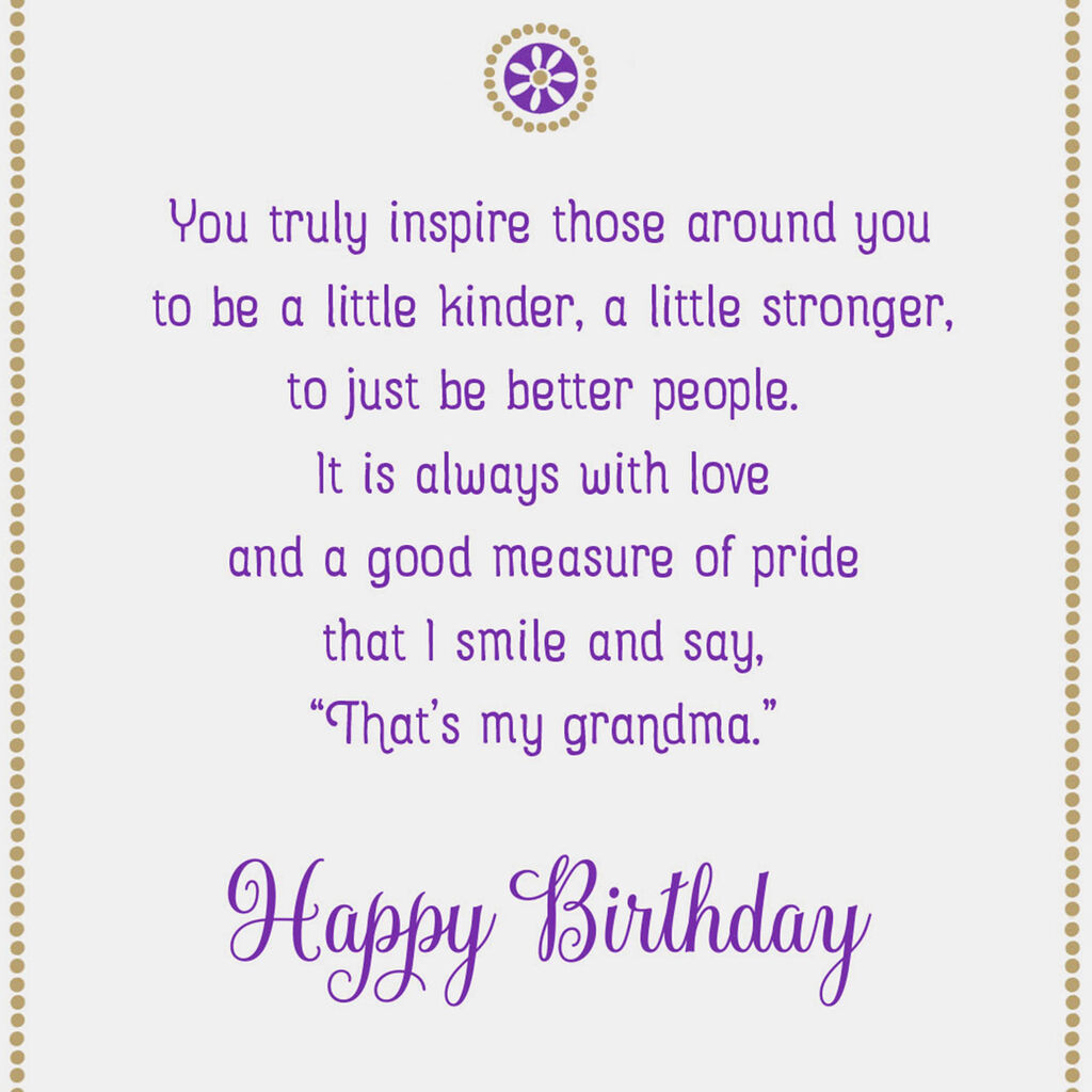 Your Beauty Outshines Birthday Card For Grandma Greeting Cards