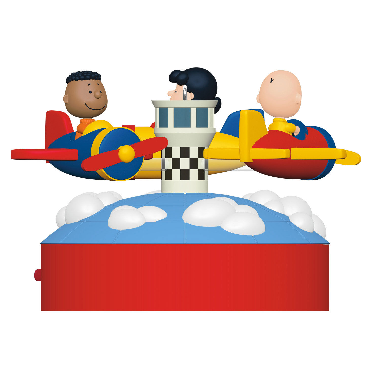 Peanuts Airplane Carnival Ride Keepsake Ornament Back image number 6