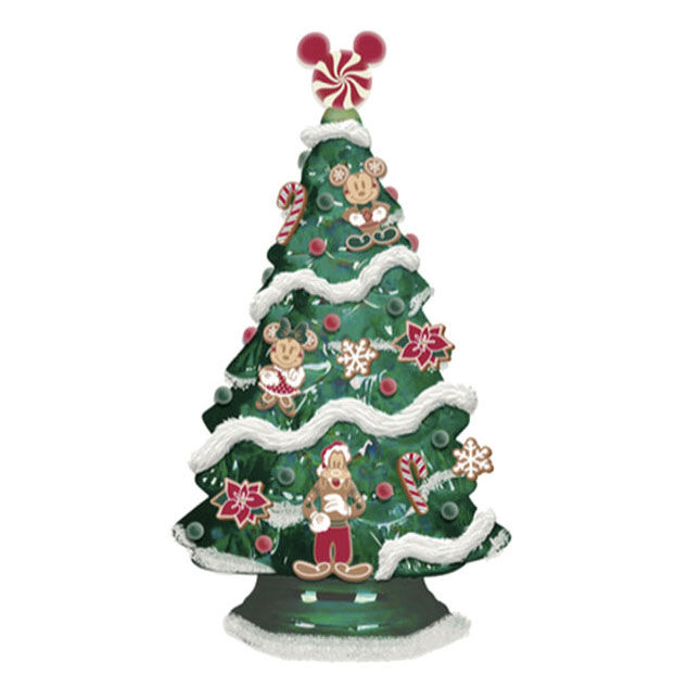 Disney Mickey and Friends Christmas Tree Tabletop Decoration With Light and Sound