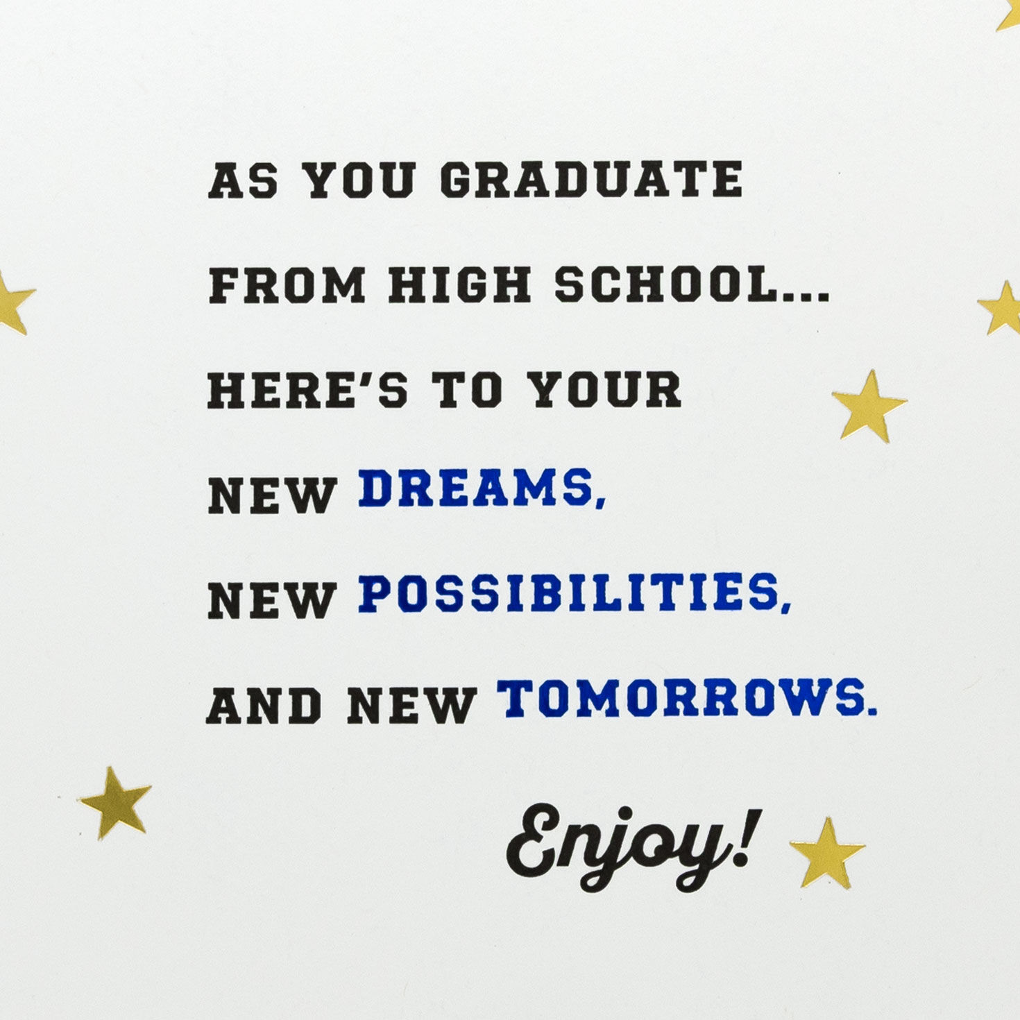 Varsity Lettering 2026 High School Graduation Card Sentiment image number 2