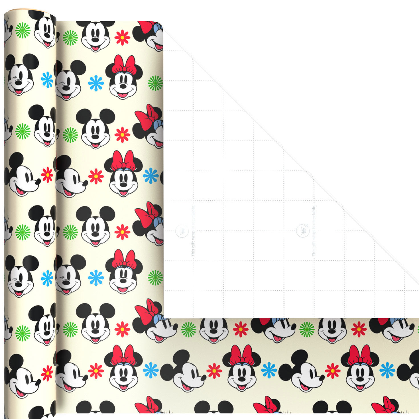 Disney Mickey and Minnie Mini Gift Wrap Rolls Wrap Square image number 5