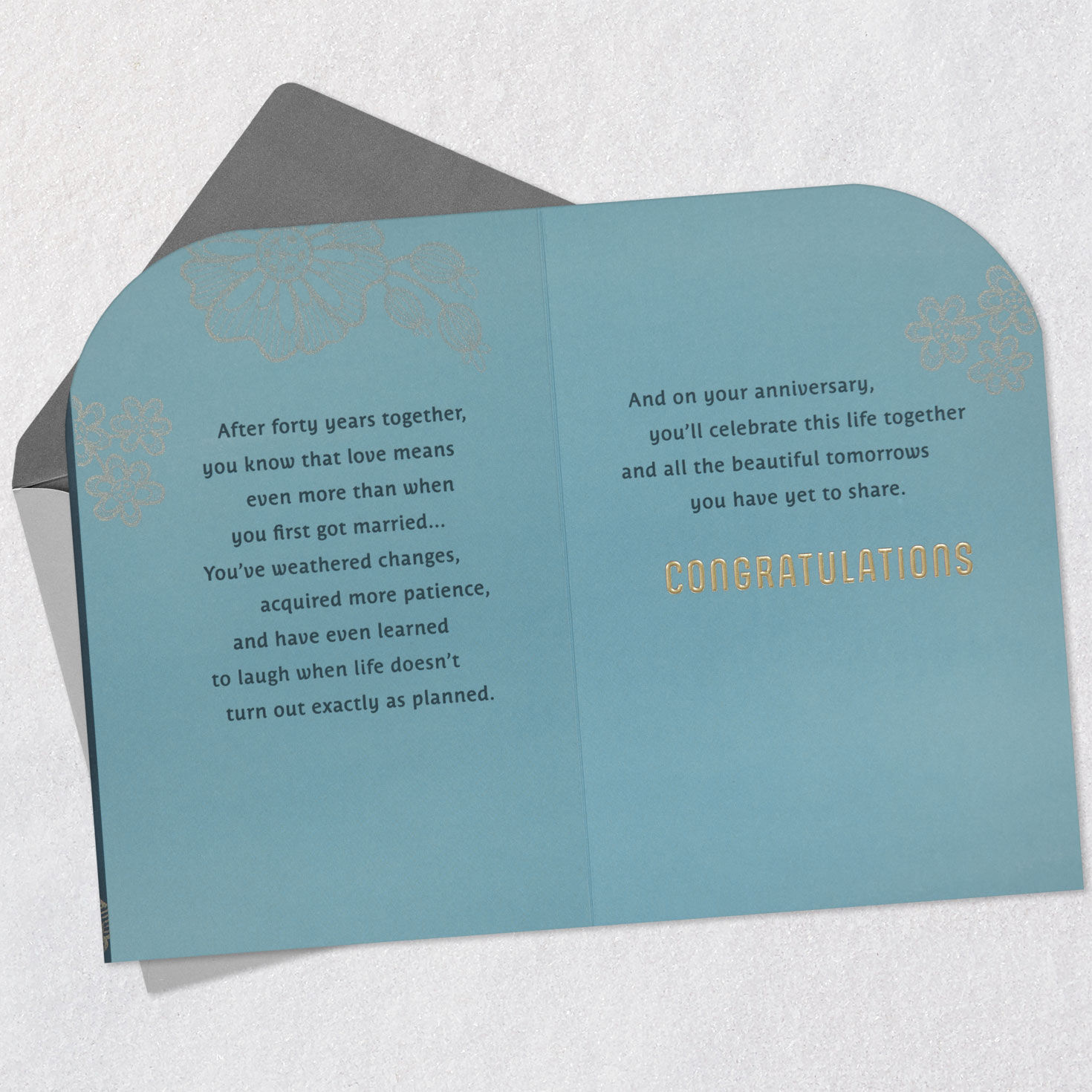 Celebrate This Life Together 40th Anniversary Card, , large image number 4