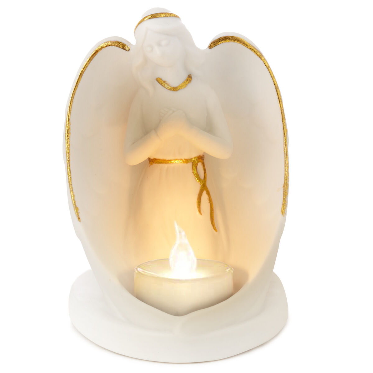 Bereavement Angel Figurine Tea Light Holder, 5
