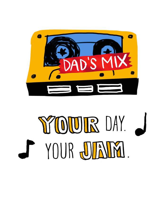 Dad's Mix Tape Father's Day Card