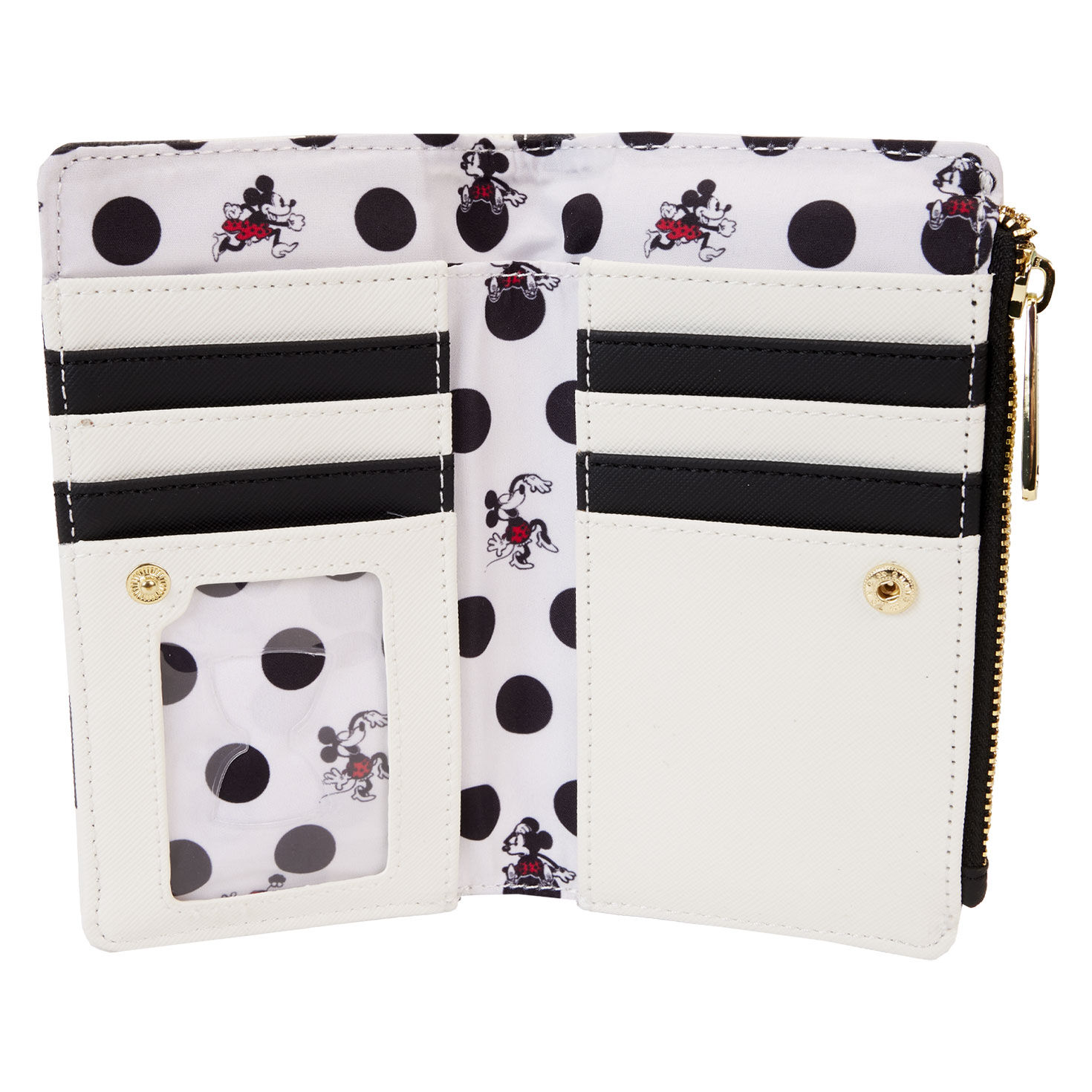 Loungefly Disney Minnie Mouse Rocks the Dots Classic Flap Wallet Handbags Purses Hallmark