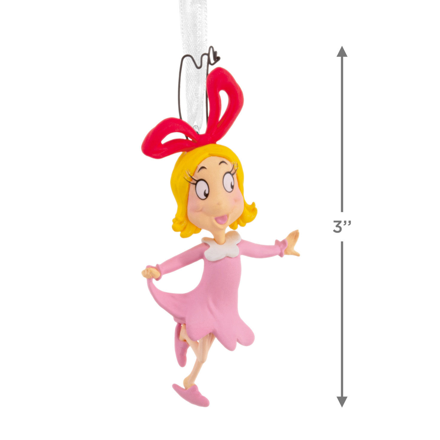 Cindy-Lou Who Christmas Ornament measurement image number 3