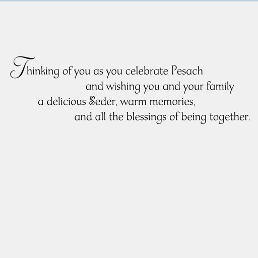 Wishing Your Family Blessings Passover Card, 