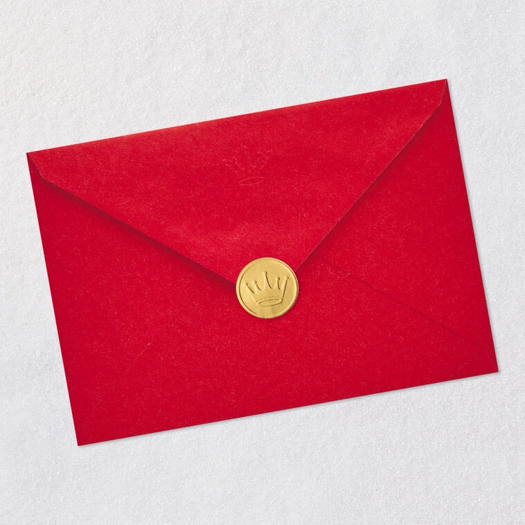 Ornament on Branch Christmas Card for Grandson Envelope Back with Seal image number 7