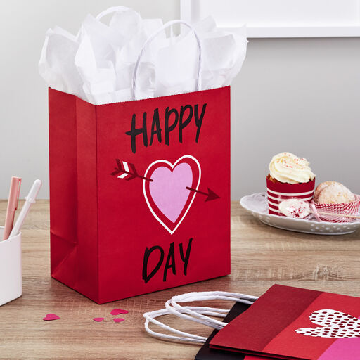 9.7" Assorted 3-Pack Bold Valentine's Day Gift Bags, 