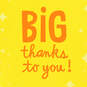 16" Big Thanks Jumbo Thank-You Card, , large image number 2