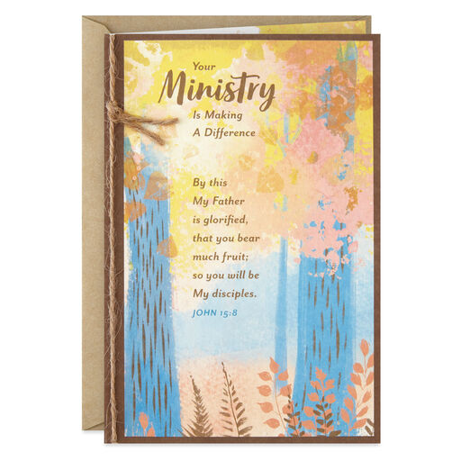 Your Ministry Makes a Difference Religious Clergy Appreciation Card, 