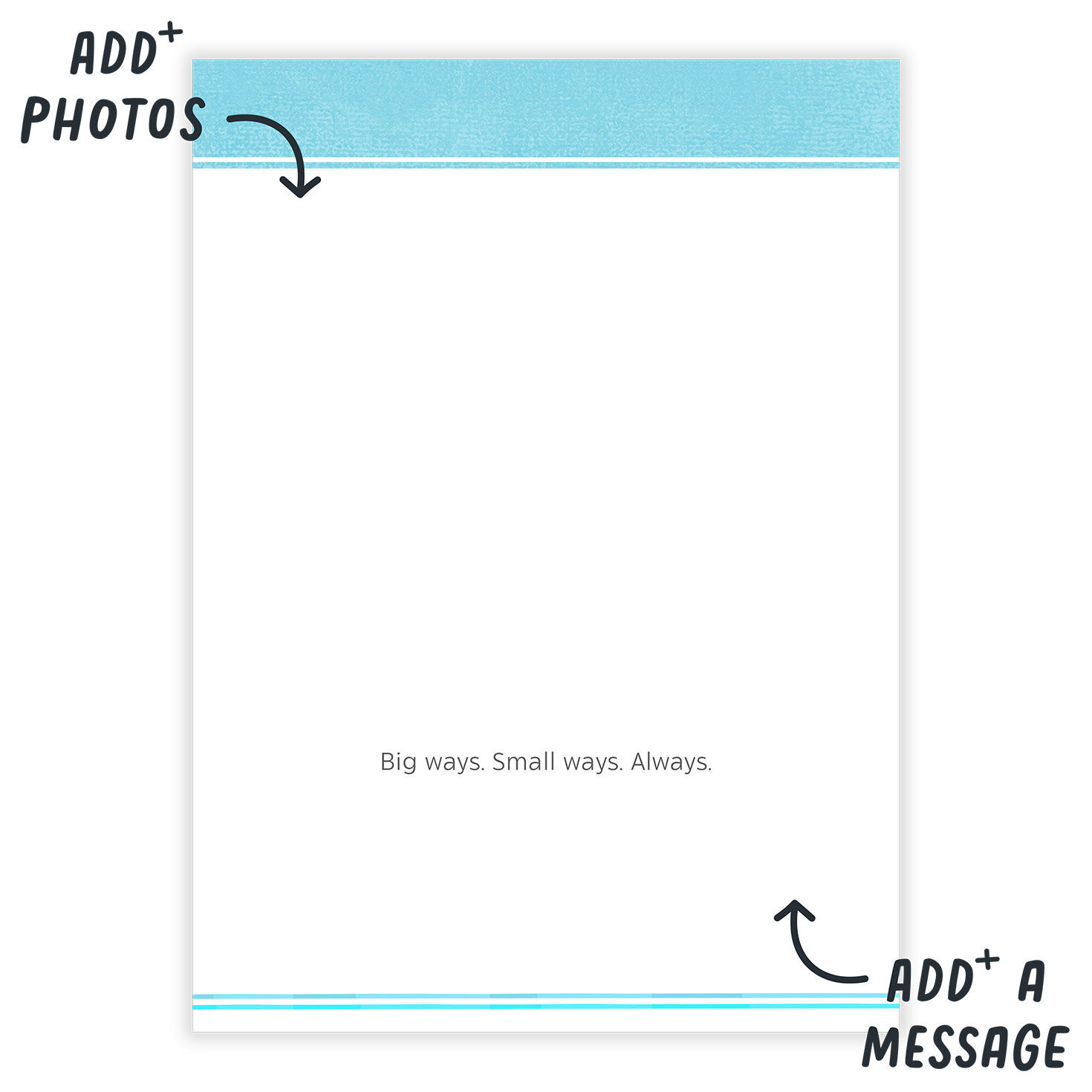 Personalized Rainbow Lettering Love Photo Card  image number 3