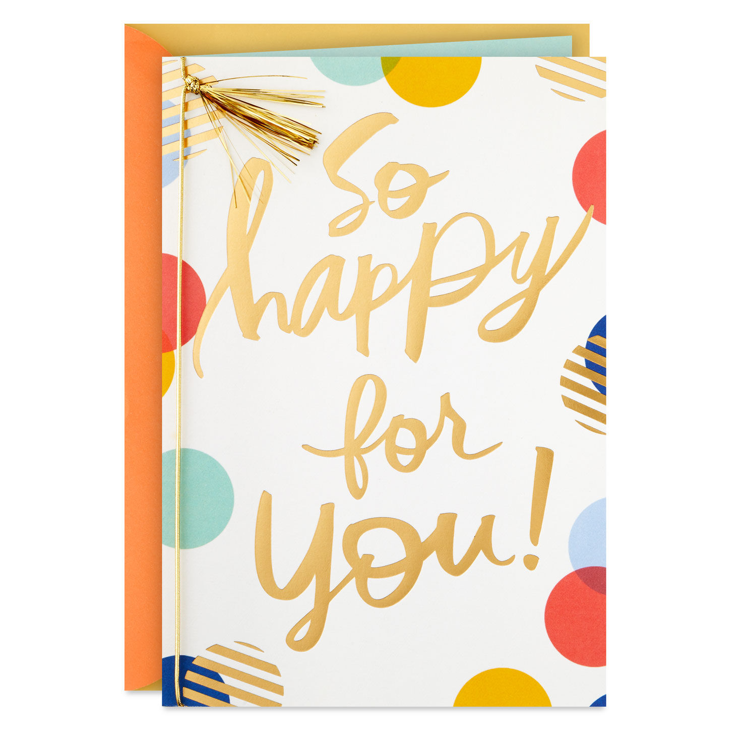 So Happy for You! Congratulations Card