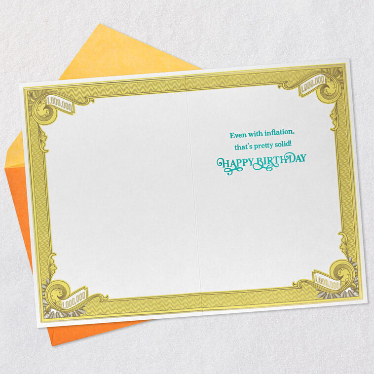 You Still Look Like a Million Bucks Funny Birthday Card, , large image number 3
