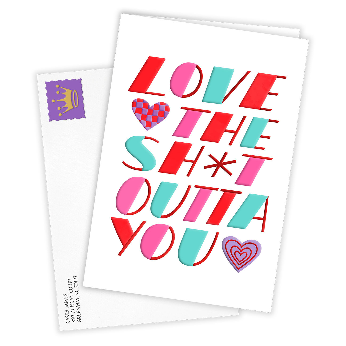 Love the Sh*t Outta You Funny Custom Card, , large image number 2