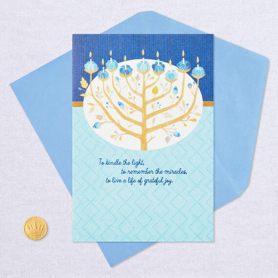 Good Times and Great Memories Chag Sameach Hanukkah Card, , large image number 5