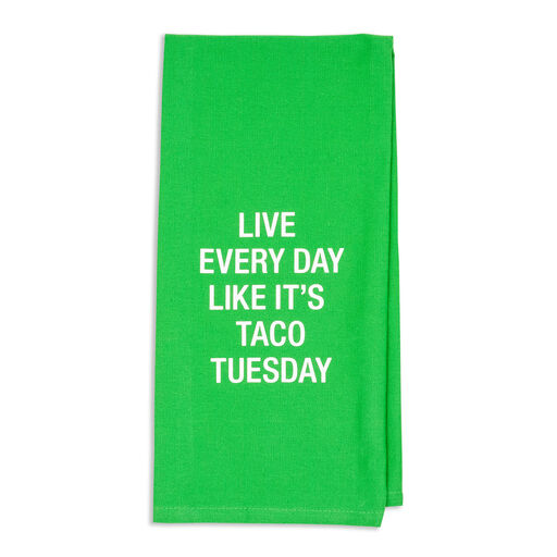 Taco Tuesday Funny Tea Towel, 