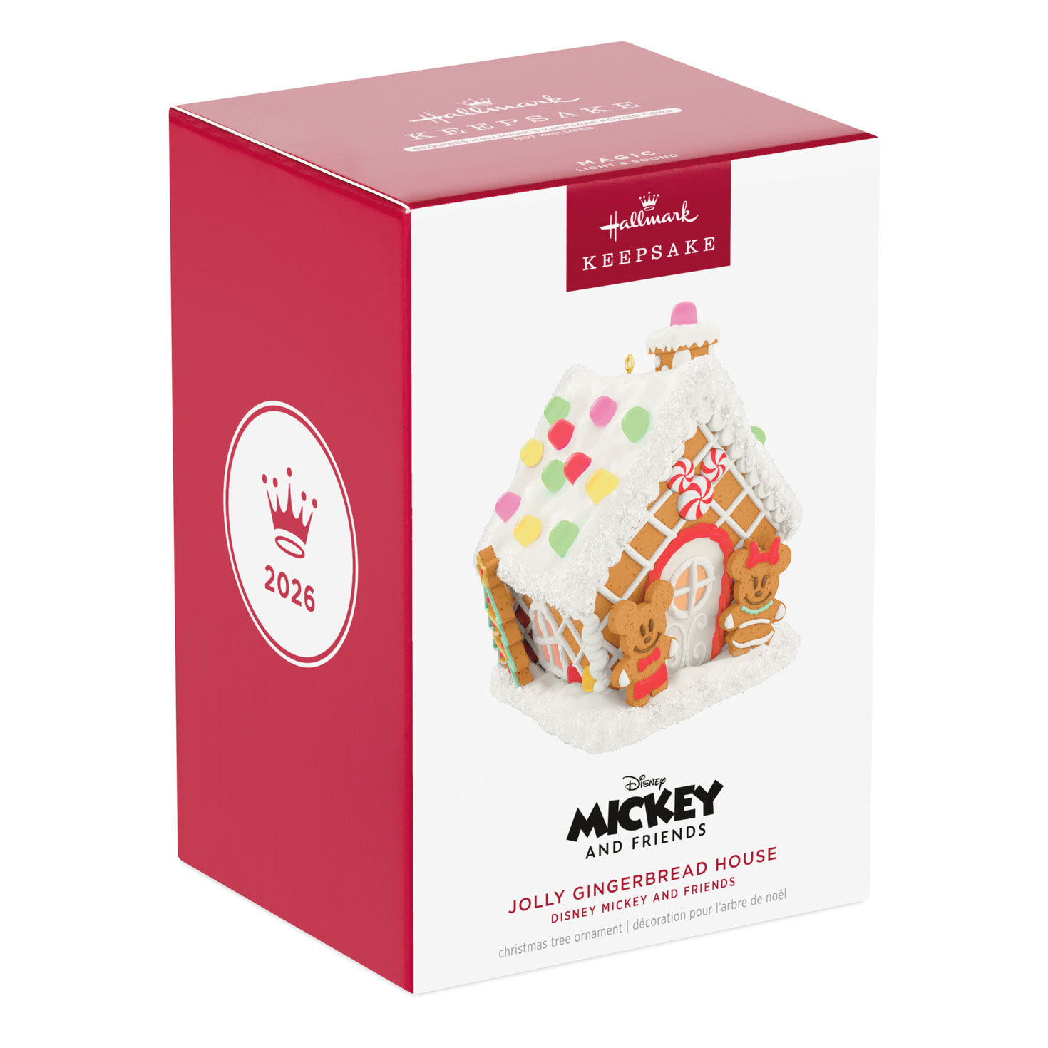 Disney Gingerbread House Keepsake Ornament package front image number 7