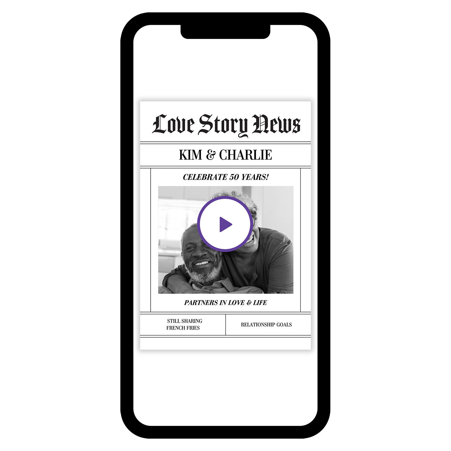 Love Story News Anniversary eCard