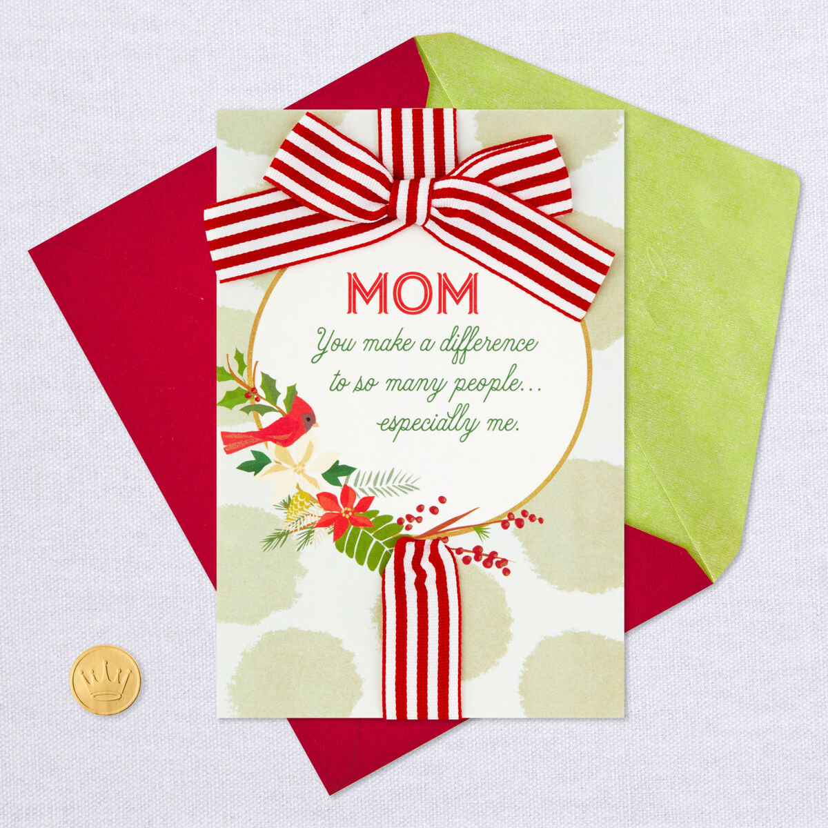 So Grateful For You, Mom Christmas Card Greeting Cards Hallmark