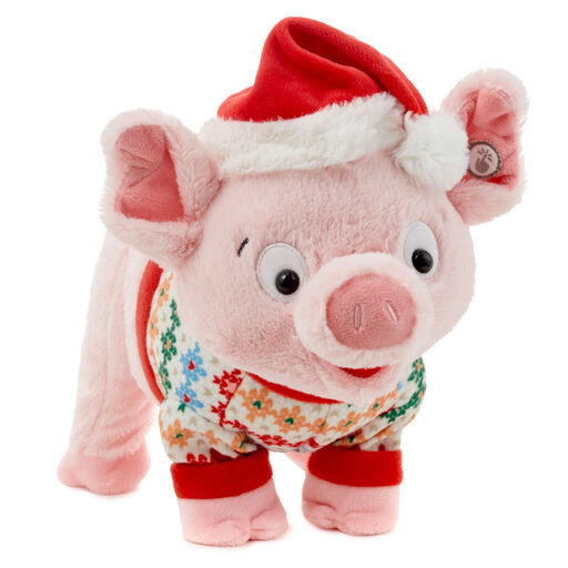 Season's Squealings Pig Plush With Sound and Motion, 10", 