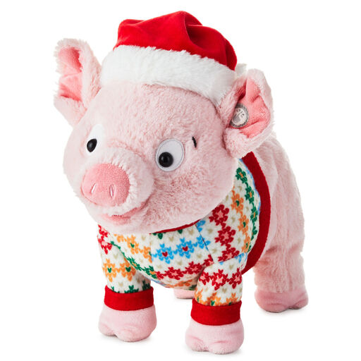 Season's Squealings Pig Plush With Sound and Motion, 10", 