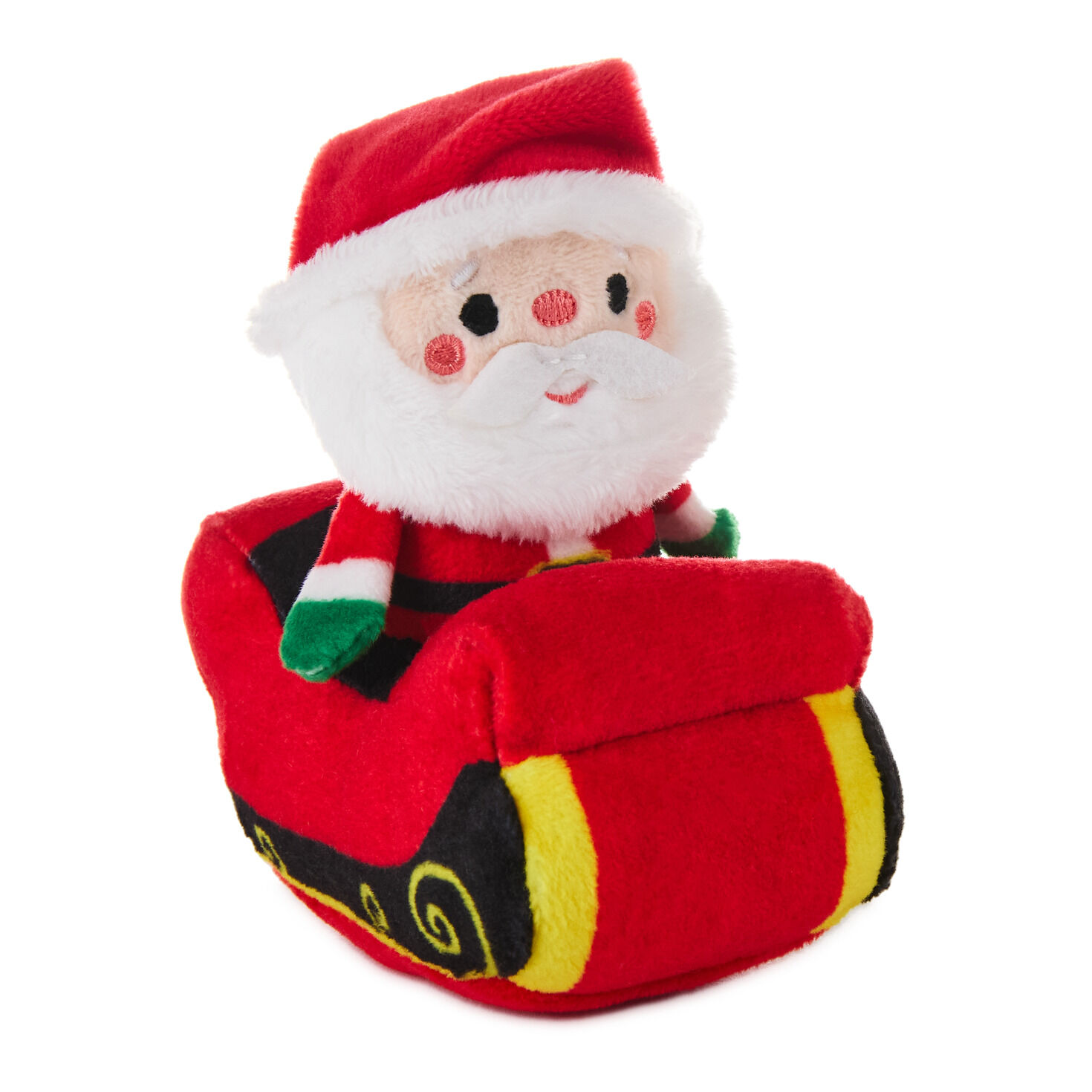 Santa in Sleigh Zip-Along Plush Toy for only USD 10.99 | Hallmark